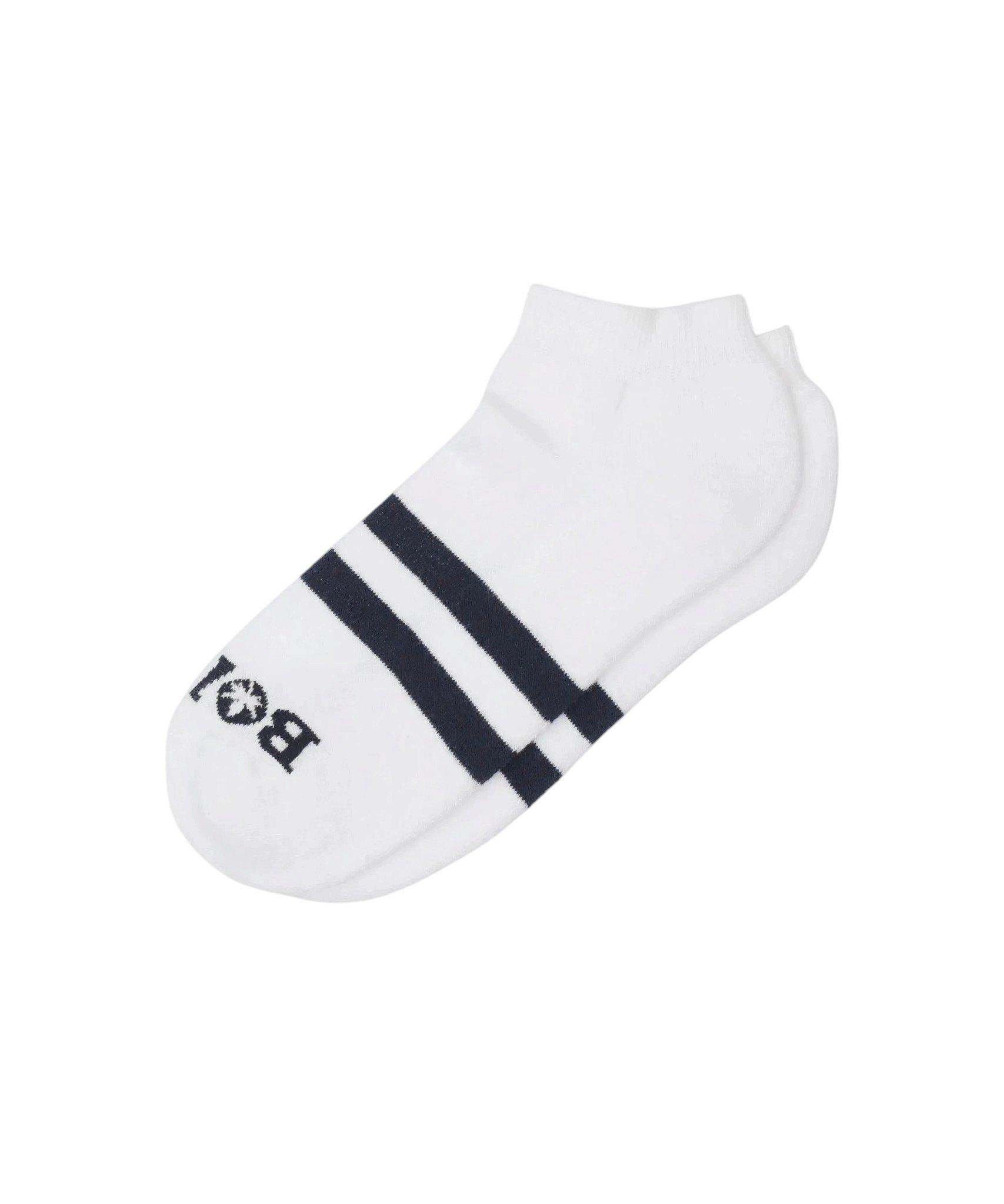 Boast Ankle Sock -3 Pack - White/Navy - WHITE/NAVY